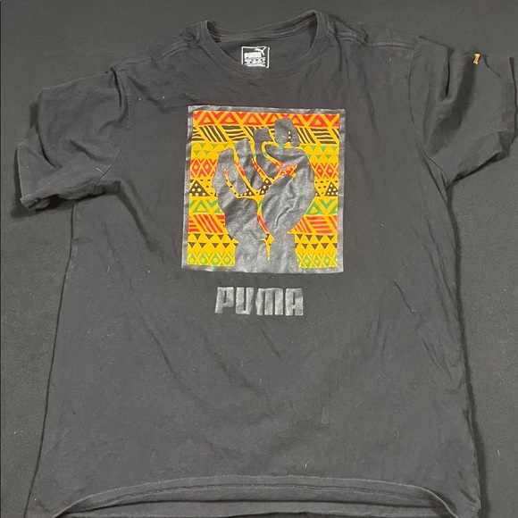 Puma Other - Puma Black Tee with Vibrant Graphic